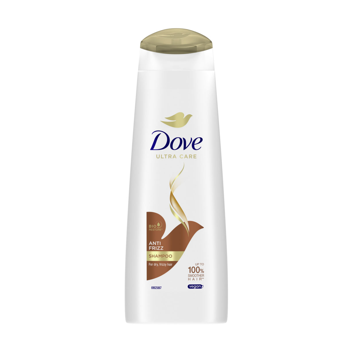 Шампунь Dove Hair Therapy Nouri Oils Anti Frezz Живильний догляд, для сухого та неслухняного волосся, 250 мл