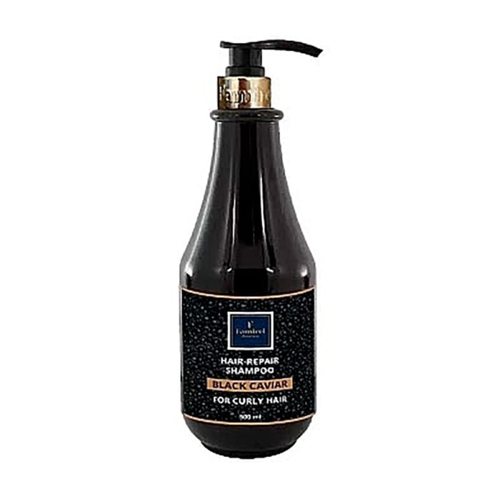 Уцінка! Шампунь Famirel Black Caviar Shampoo для кучерявого волосся, з екстрактом чорної ікри, 500 мл